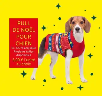 Lidl Pull de noël pour chien offre