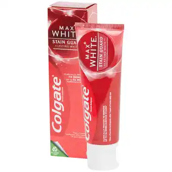 Action Colgate dentifrice colgate max white stain guard offre