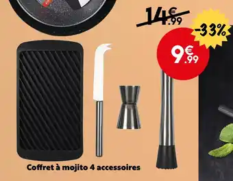 Maxi Bazar Coffret à mojito 4 accessoires offre