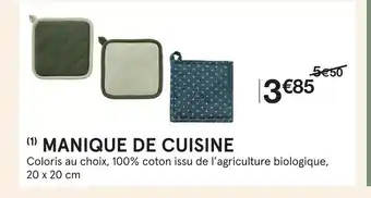Monoprix Manique de cuisine offre