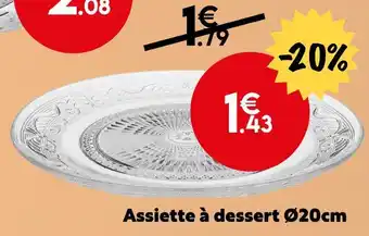 Maxi Bazar Assiette à dessert ø20cm offre