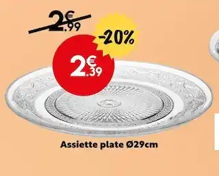 Maxi Bazar Assiette plate ø29cm offre