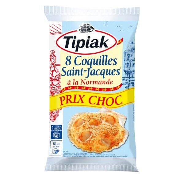 Promo Tipiak coquilles saintjacques surgelées prix choc chez Carrefour