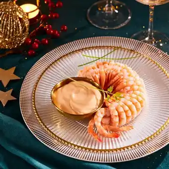 Carrefour Couronne de queues de crevettes et sauce cocktail delpierre offre