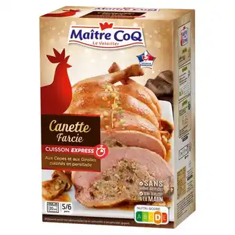 Carrefour Market Maitre coq canette farcie cuisson express offre