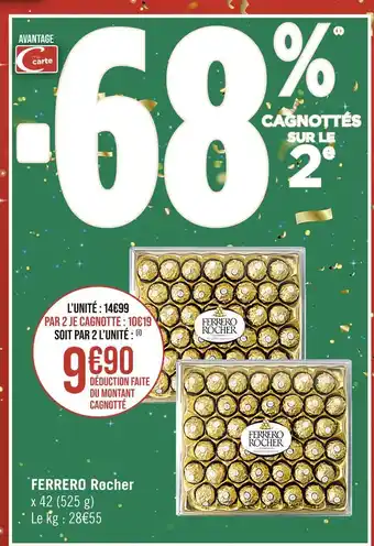 Casino Supermarchés Ferrero ferrero rocher offre