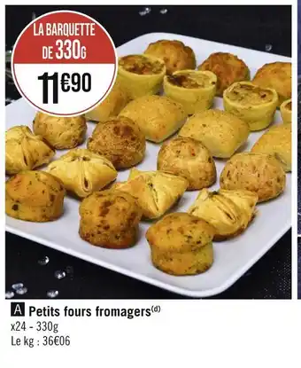 Petits fours fromagers