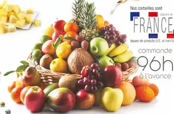 Cora x Carrefour Corbeille de fruits "Plaisir de fruits" petit modèle offre