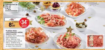 Intermarché Corte gusto plateau maxi chiffonnades apéro offre