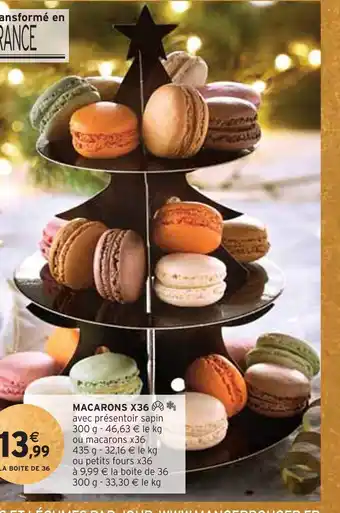 Intermarché Macarons x36 offre