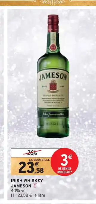 Intermarché Jameson irish whiskey offre