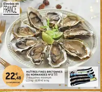 Intermarché Huîtres fines bretonnes ou normandes n°2 offre