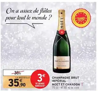 Intermarché Moet et chandon champagne brut impérial offre