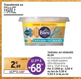Intermarché Blini tarama au homard offre