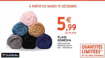 Intermarché Domédia plaid offre