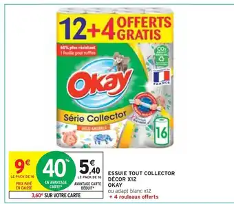 Okay essuie tout collector décor x12