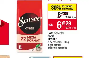 Cora x Carrefour Senseo café dosettes corsé offre