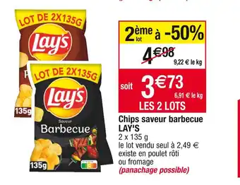 Cora x Carrefour Lay's chips saveur barbecue offre