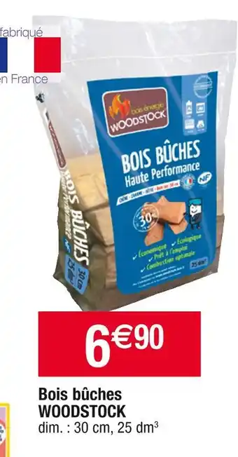 Cora x Carrefour Woodstock bois bûches offre