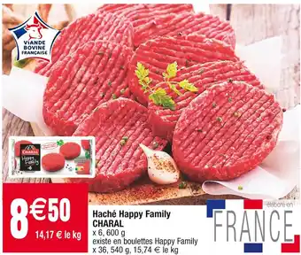Cora x Carrefour Charal haché happy family offre