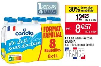 Cora x Carrefour Candia le lait sans lactose offre