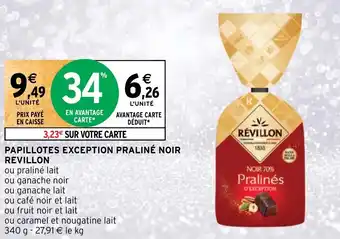 Intermarché PAPILLOTES EXCEPTION PRALINÉ NOIR REVILLON offre