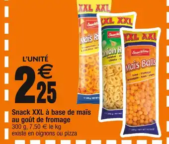 Cora x Carrefour Snackline snack xxl à base de maïs au goût de fromage offre
