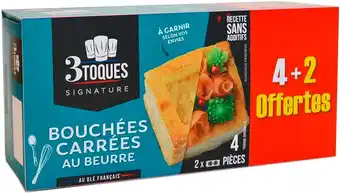 Match Les 3 toques bouchées à garnir carrées offre