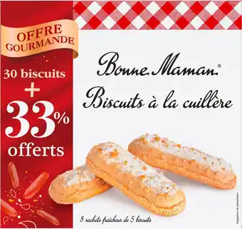 Match Bonne maman biscuits à la cuillère offre