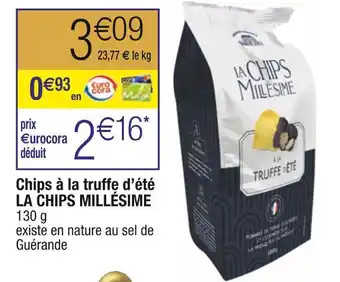 Cora x Carrefour La chips millésime chips à la truffe d’été offre