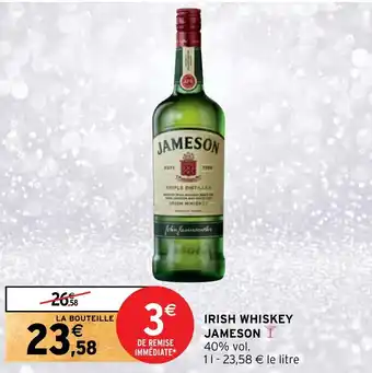 Intermarché IRISH WHISKEY JAMESON offre