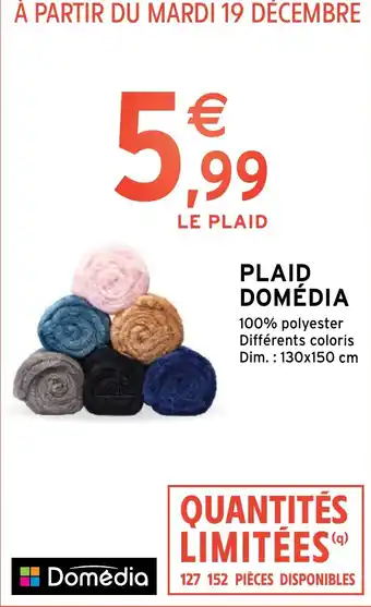 Intermarché PLAID DOMÉDIA offre