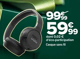 Carrefour Casque sans fil offre