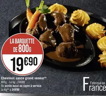 Géant Casino Chevreuil sauce grand veneur offre
