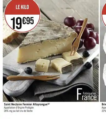 Géant Casino Saint Nectaire Fermier Allayrangue offre