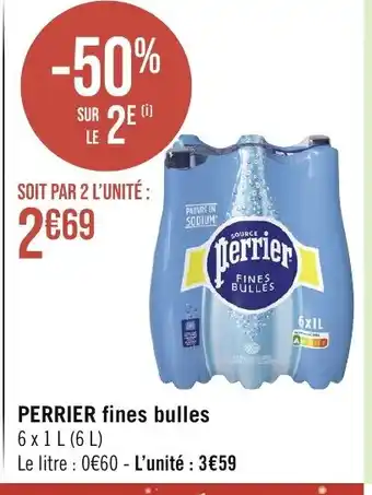 Géant Casino PERRIER fines bulles offre