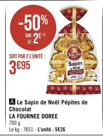 Géant Casino A Le Sapin de Noël Pépites de Chocolat offre