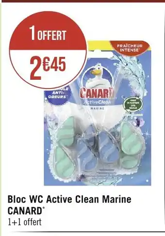 Géant Casino Bloc WC Active Clean Marine CANARD offre