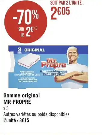Géant Casino Gomme original MR PROPRE offre