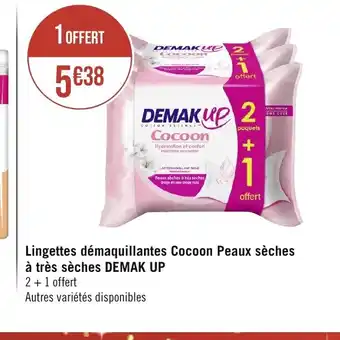 Lingettes démaquillantes Cocoon Peaux sèches