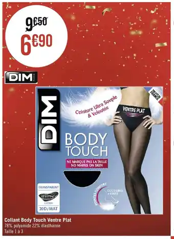 Géant Casino Collant Body Touch Ventre Plat offre