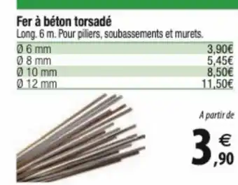 Fer à béton torsadé