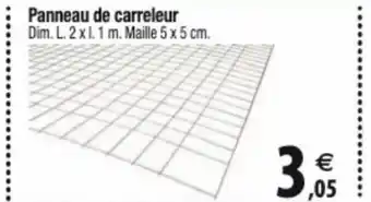 Tridôme Panneau de carreleur offre