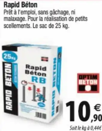 Tridôme Rapid Béton offre