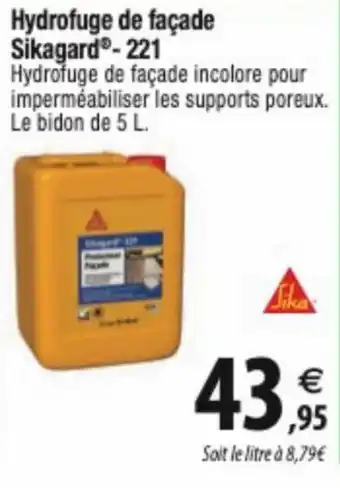 Hydrofuge de façade Sikagard®-221