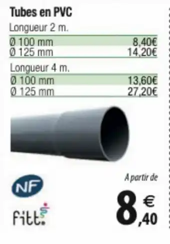 Tubes en PVC