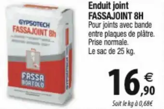 Enduit joint FASSAJOINT 8H
