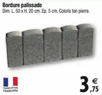 Tridôme Bordure palissade offre