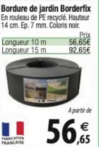 Bordure de jardin Borderfix