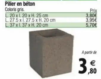 Pilier en béton